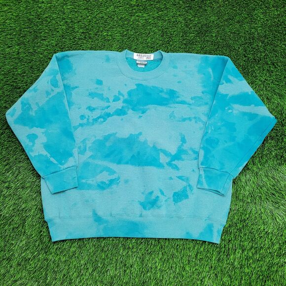 Vintage 90s LEE Bleached Sweatshirt Womens 2XL 25x25 Boxy - Picture 1 of 10